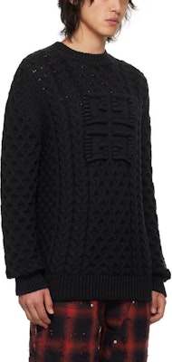 纪梵希黑色圆领长袖套头毛衣. BM90Q24YGJ-001 Details for 纪梵希黑色圆领长袖套头毛衣. BM90Q24YGJ-001