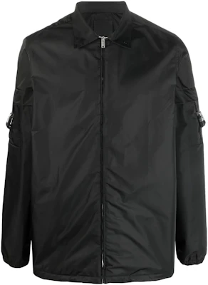 Givenchy Black Satin Long Sleeve Zip Shirt. BM60VG13YT-001 Order Givenchy Black Satin Long Sleeve Zip Shirt. BM60VG13YT-001
