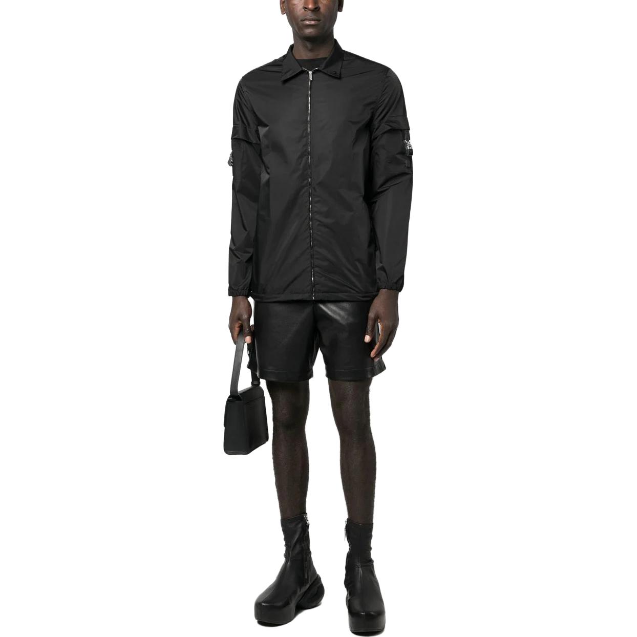 Givenchy  Black Satin Long Sleeve Zip Shirt. BM60VG13YT-001 圖 3