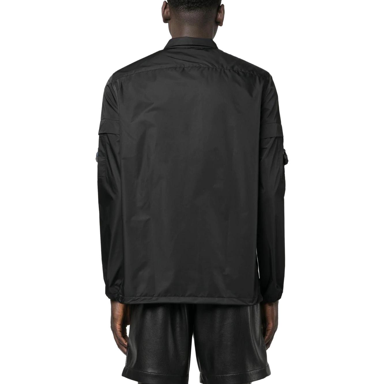 Givenchy  Black Satin Long Sleeve Zip Shirt. BM60VG13YT-001 圖 4