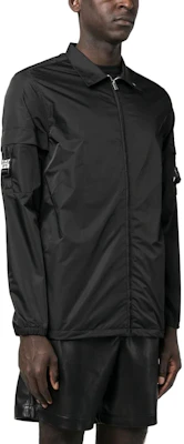 Givenchy Black Satin Long Sleeve Zip Shirt. BM60VG13YT-001 Purchase Givenchy Black Satin Long Sleeve Zip Shirt. BM60VG13YT-001