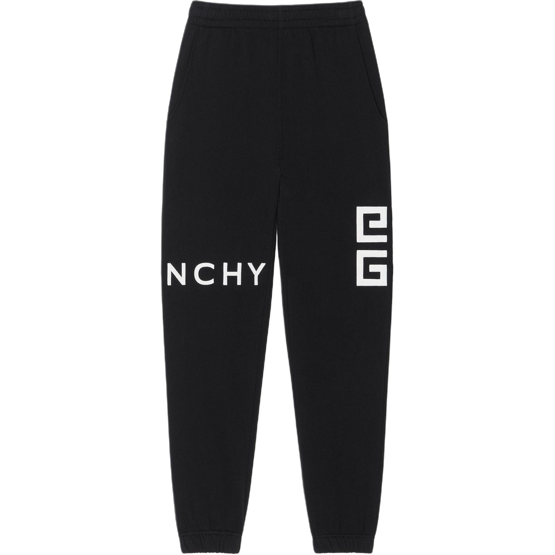 Order GIVENCHY Celana Jogger Slim Fit Hitam dengan Logo Print Mid-Rise. BM50WB3YMG-001