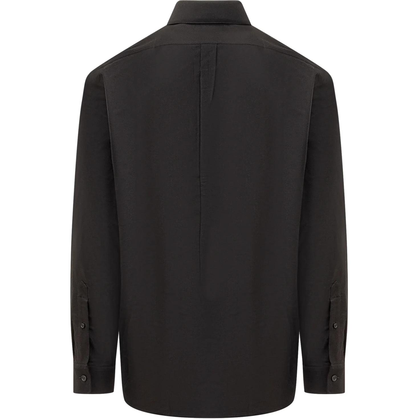 Lookbook GIVENCHY Camisa Negra de Manga Larga con Botones y Corte Holgado. BM60Y11557-001