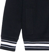 Shop 纪梵希黑色条纹字母刺绣棒球夹克. BM00D04Y1L-004