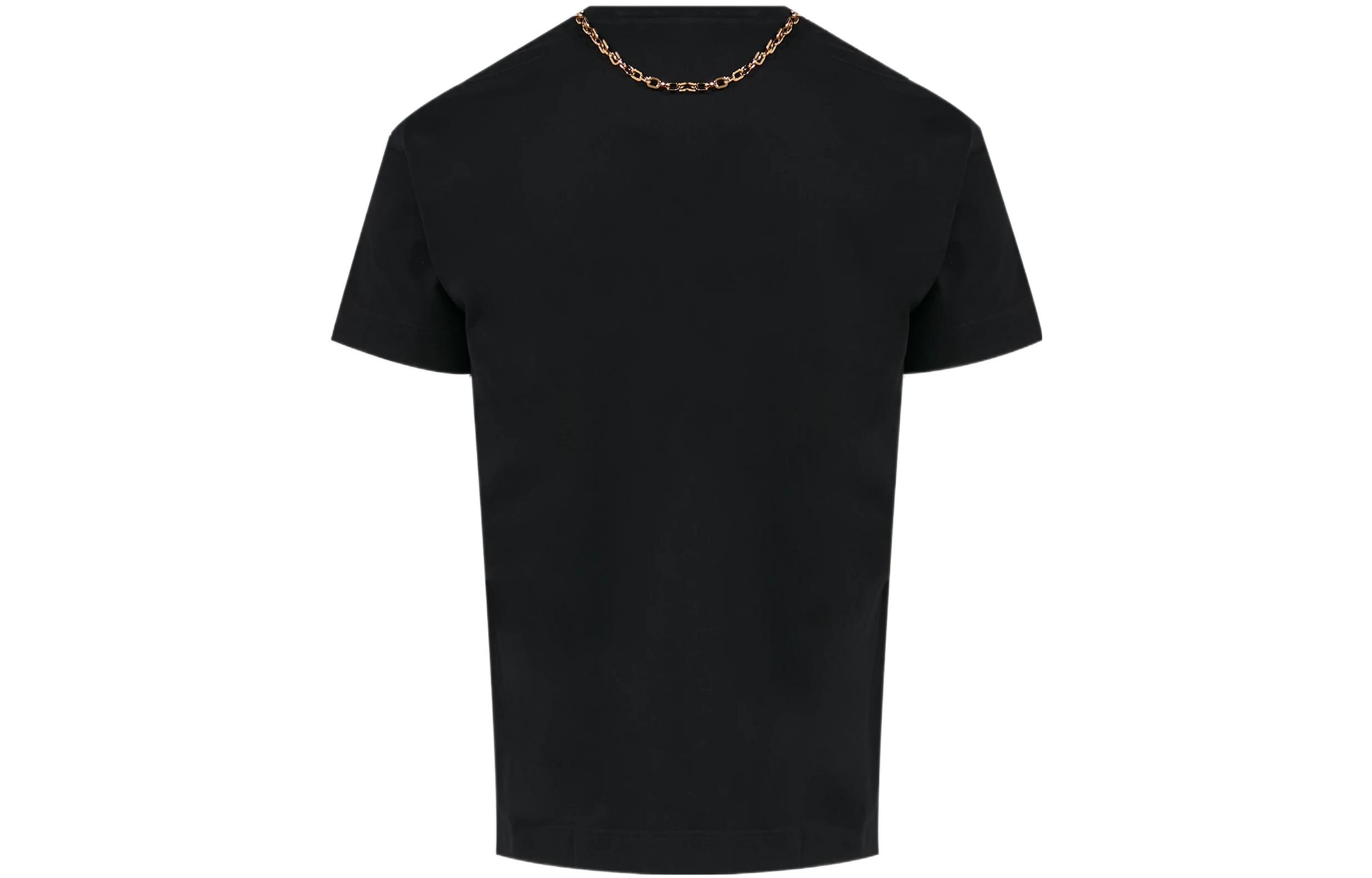 Givenchy  Black Tee with Gold Chain Detail. BM718Z3Y6B-001 圖 2