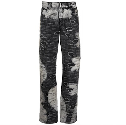 GIVENCHY Jeans Hitam Straight-Leg Washed BM50UY5Y44-007 Buy GIVENCHY Jeans Hitam Straight-Leg Washed BM50UY5Y44-007