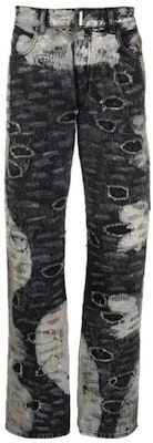 GIVENCHY Jeans Hitam Straight-Leg Washed BM50UY5Y44-007 Order GIVENCHY Jeans Hitam Straight-Leg Washed BM50UY5Y44-007