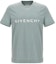 Order Givenchy Blue Cotton Crewneck Letter Print Slim Fit T-Shirt. BM716G3YAC-456