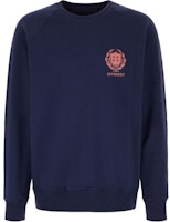 GIVENCHY Blue Crewneck Pullover Sweatshirt with Logo Print. BMJ0MC3YL0-420 GIVENCHY Blue Crewneck Pullover Sweatshirt with Logo Print. BMJ0MC3YL0-420