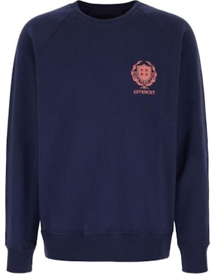 GIVENCHY Blue Crewneck Pullover Sweatshirt with Logo Print. BMJ0MC3YL0-420 Buy GIVENCHY Blue Crewneck Pullover Sweatshirt with Logo Print. BMJ0MC3YL0-420