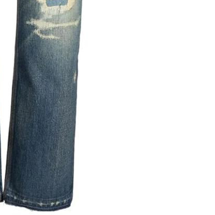 Purchase Givenchy Jeans Biru Distressed Zipper Straight-Leg. BM50UY50VP-452