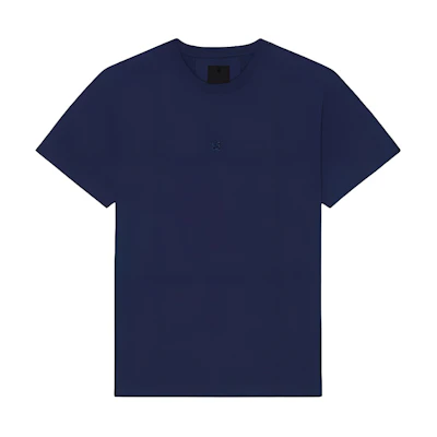 Givenchy Blue Logo Letter Crewneck T-Shirt BM714R3Y6B-410