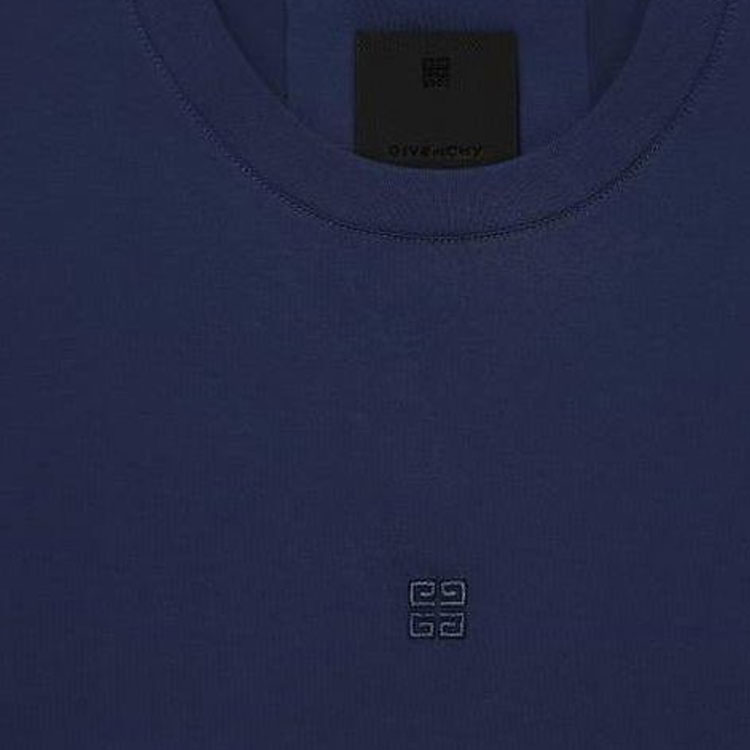 Details for Camiseta Givenchy Cuello Redondo Logo Azul. BM714R3Y6B-410