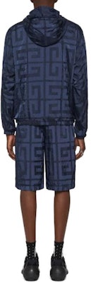 ジバンシィ ブルーロゴプリント フルジップ フーディージャケット BM011314UD410 Shop ジバンシィ ブルーロゴプリント フルジップ フーディージャケット BM011314UD410