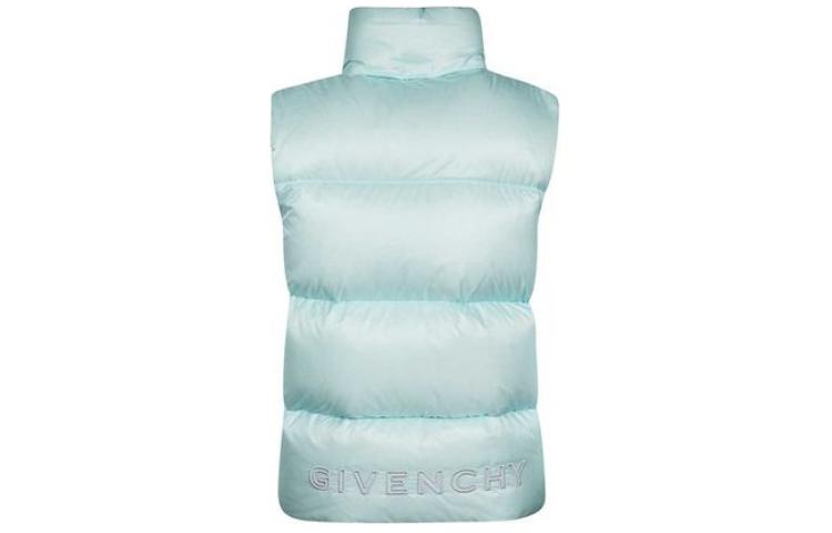 Lookbook 纪梵希蓝色无袖立领拉链字母马甲 BM00YM1445-452