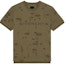 Order Givenchy Coklat T-Shirt Lengan Pendek Cetak Huruf Distress. BM716N3Y8Y-305