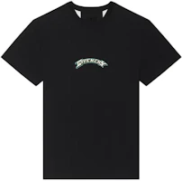Order GIVENCHY 黑色圓領短袖休閒T恤 BM71JA3YJY-004