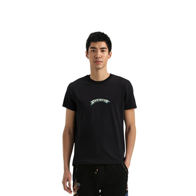 GIVENCHY  Crew Neck Casual Short Sleeve T-Shirt Black BM71JA3YJY-004 圖 4