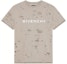 Buy Camiseta Gris Taupe GIVENCHY con Estampado de Letras Desgastado. BM716N3Y8Y-281