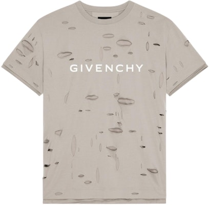 Camiseta Gris Taupe GIVENCHY con Estampado de Letras Desgastado. BM716N3Y8Y-281 Order Camiseta Gris Taupe GIVENCHY con Estampado de Letras Desgastado. BM716N3Y8Y-281