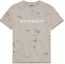 Order Camiseta Gris Taupe GIVENCHY con Estampado de Letras Desgastado. BM716N3Y8Y-281