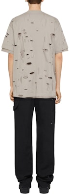 Camiseta Gris Taupe GIVENCHY con Estampado de Letras Desgastado. BM716N3Y8Y-281 Shop Camiseta Gris Taupe GIVENCHY con Estampado de Letras Desgastado. BM716N3Y8Y-281