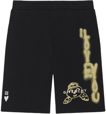 GIVENCHY Elastic Waist Printed Casual Shorts Black BM51863YH6-001 Buy GIVENCHY Elastic Waist Printed Casual Shorts Black BM51863YH6-001