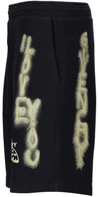 GIVENCHY Elastic Waist Printed Casual Shorts Black BM51863YH6-001 Shop GIVENCHY Elastic Waist Printed Casual Shorts Black BM51863YH6-001