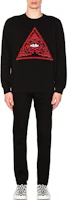 Purchase GIVENCHY Embroidered Eyes Crew Neck Sweatshirt Black 17F7345653-001