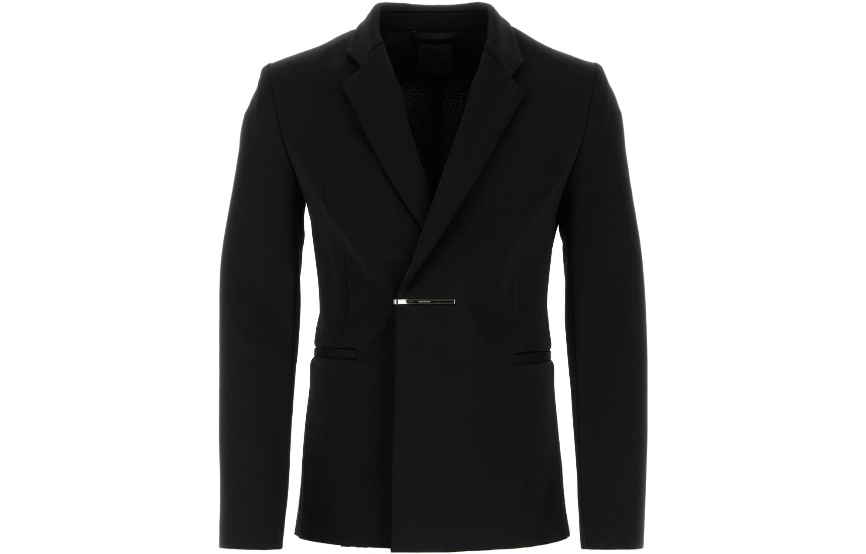GIVENCHY  Fitted Long-Sleeve Blazer Jacket - Black BM30DX4YEV-001