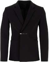 GIVENCHY Fitted Long-Sleeve Blazer Jacket - Black BM30DX4YEV-001 GIVENCHY Fitted Long-Sleeve Blazer Jacket - Black BM30DX4YEV-001