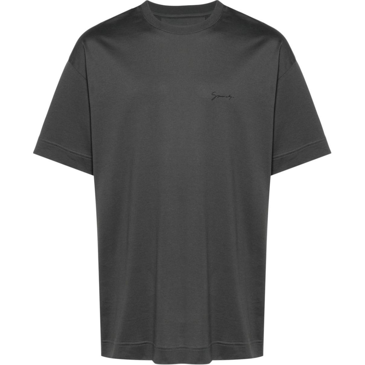 GIVENCHY  Graphic Print Crewneck T-Shirt Grey BM71JA3YNZ-025