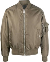 GIVENCHY Green Letter Print Zip-Up Jacket. BM012F14JD-305 GIVENCHY Green Letter Print Zip-Up Jacket. BM012F14JD-305