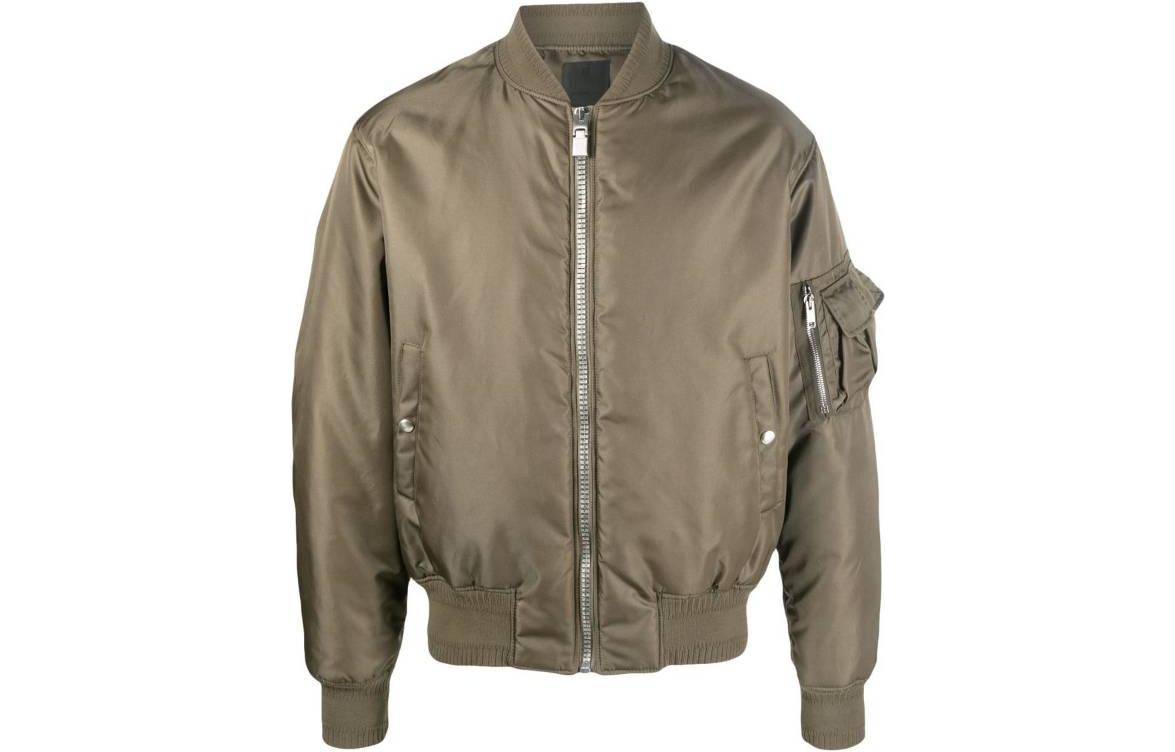 Order GIVENCHY 綠色字母印花拉鍊外套 BM012F14JD-305