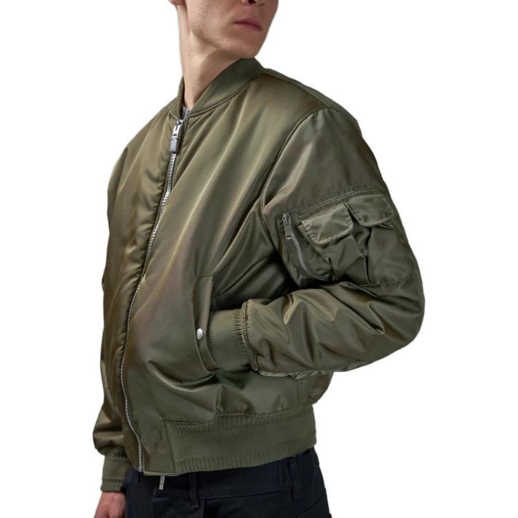 Purchase GIVENCHY 綠色字母印花拉鍊外套 BM012F14JD-305