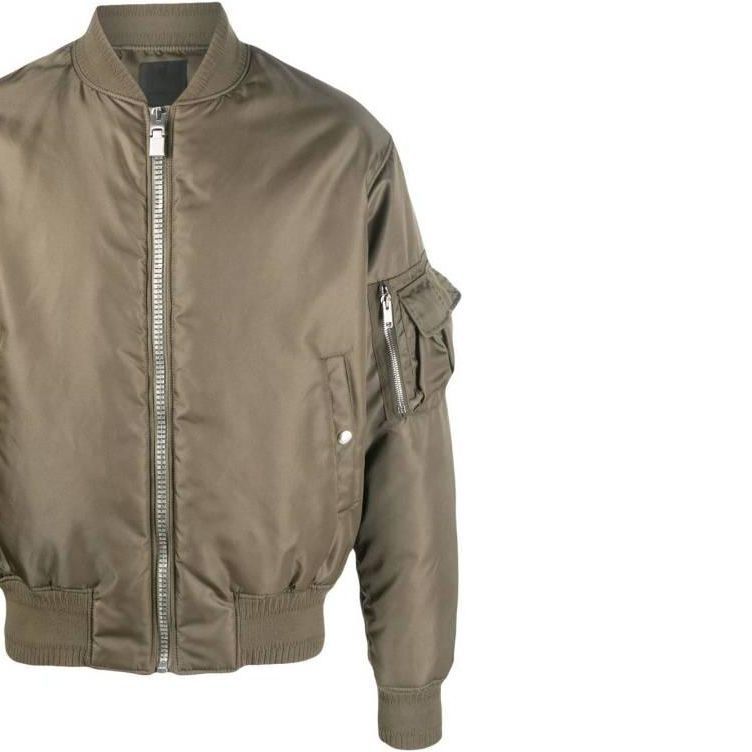 Details for GIVENCHY 綠色字母印花拉鍊外套 BM012F14JD-305