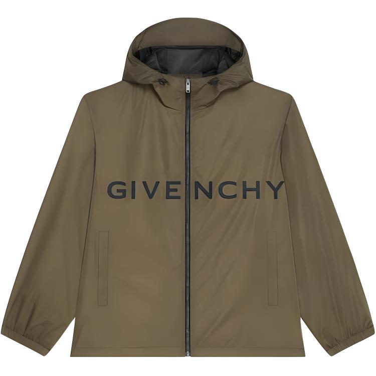 Order Givenchy 綠色字母印花拉鍊夾克 BM011313YT-309