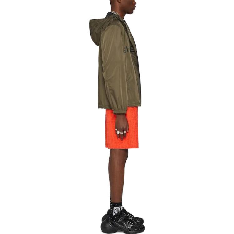 Purchase Givenchy 綠色字母印花拉鍊夾克 BM011313YT-309