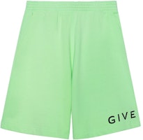 Givenchy Green Shorts with Letter Logo Print Casual Style. BM51863YAC326 Givenchy Green Shorts with Letter Logo Print Casual Style. BM51863YAC326