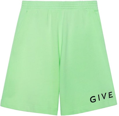 Givenchy Green Shorts with Letter Logo Print Casual Style. BM51863YAC326 Order Givenchy Green Shorts with Letter Logo Print Casual Style. BM51863YAC326