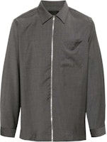 Givenchy Grey Solid Color Zip-Up Long Sleeve Jacket BM60YT1558-030 Givenchy Grey Solid Color Zip-Up Long Sleeve Jacket BM60YT1558-030