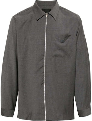 纪梵希灰色纯色拉链长袖夹克 BM60YT1558-030 Buy 纪梵希灰色纯色拉链长袖夹克 BM60YT1558-030