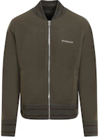 Order Givenchy Khaki Logo Print High-Neck Zip-Up Jacket. BM014A4YFP-305