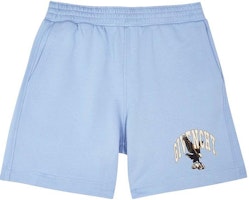 Givenchy Light Blue Mid-Waist Straight Shorts with Animal and Sakura Pattern BM515J3YE5452-452 Givenchy Light Blue Mid-Waist Straight Shorts with Animal and Sakura Pattern BM515J3YE5452-452