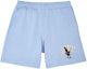 Buy Givenchy Light Blue Mid-Waist Straight Shorts with Animal and Sakura Pattern BM515J3YE5452-452
