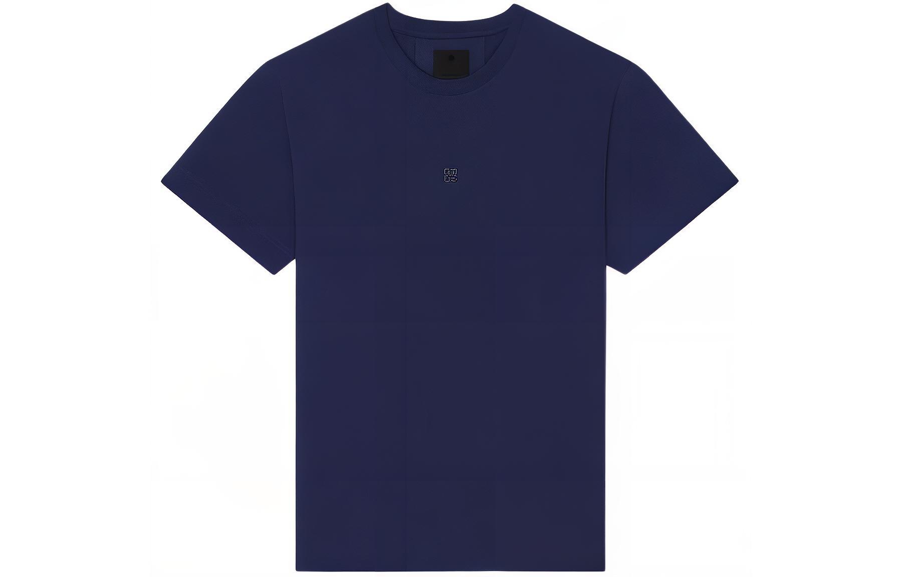 Buy GIVENCHY  Logo Crewneck Short-Sleeve T-Shirt Navy Blue BM716G3YCC-410