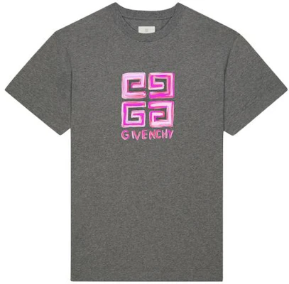 Givenchy Logo Letter Print Crewneck T-Shirt Grey BM716G3YCT-056 Order Givenchy Logo Letter Print Crewneck T-Shirt Grey BM716G3YCT-056
