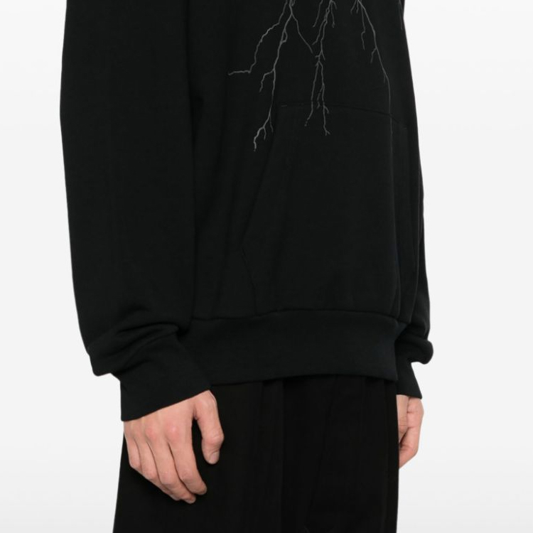 Givenchy  Logo Print Black Hoodie Sweatshirt BMJ0LA3YJ9-001 圖 6