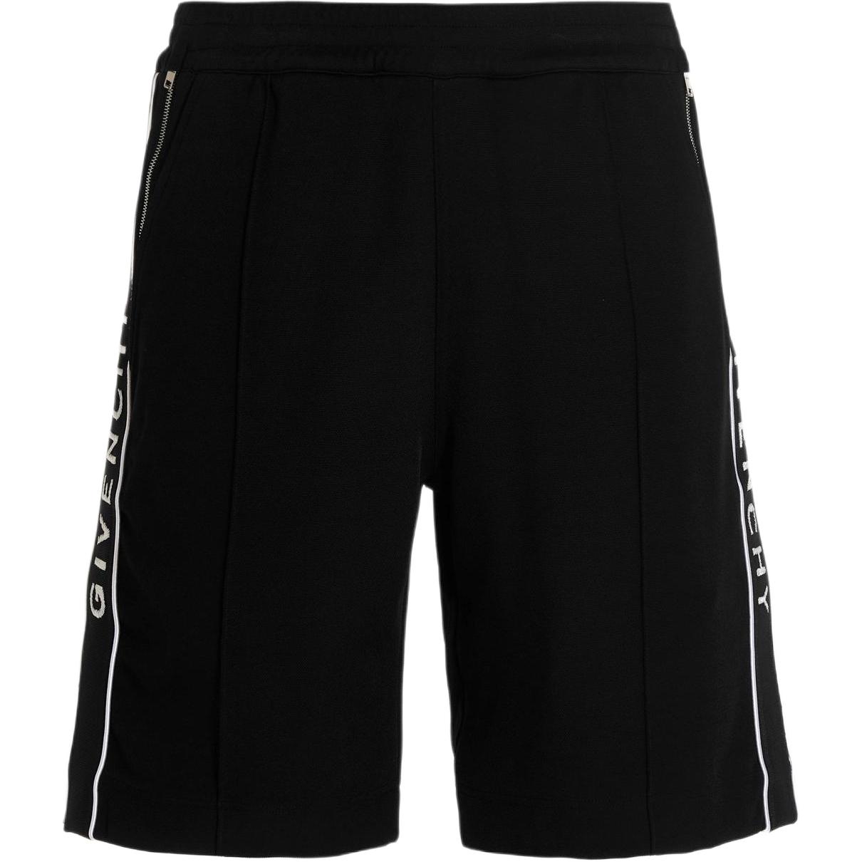 Givenchy  Logo Printed Casual Shorts Black BM50ZK30Q6-001