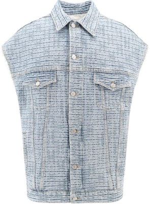 纪梵希印花无袖夹克钢蓝色 BM012950P9-452 Buy 纪梵希印花无袖夹克钢蓝色 BM012950P9-452